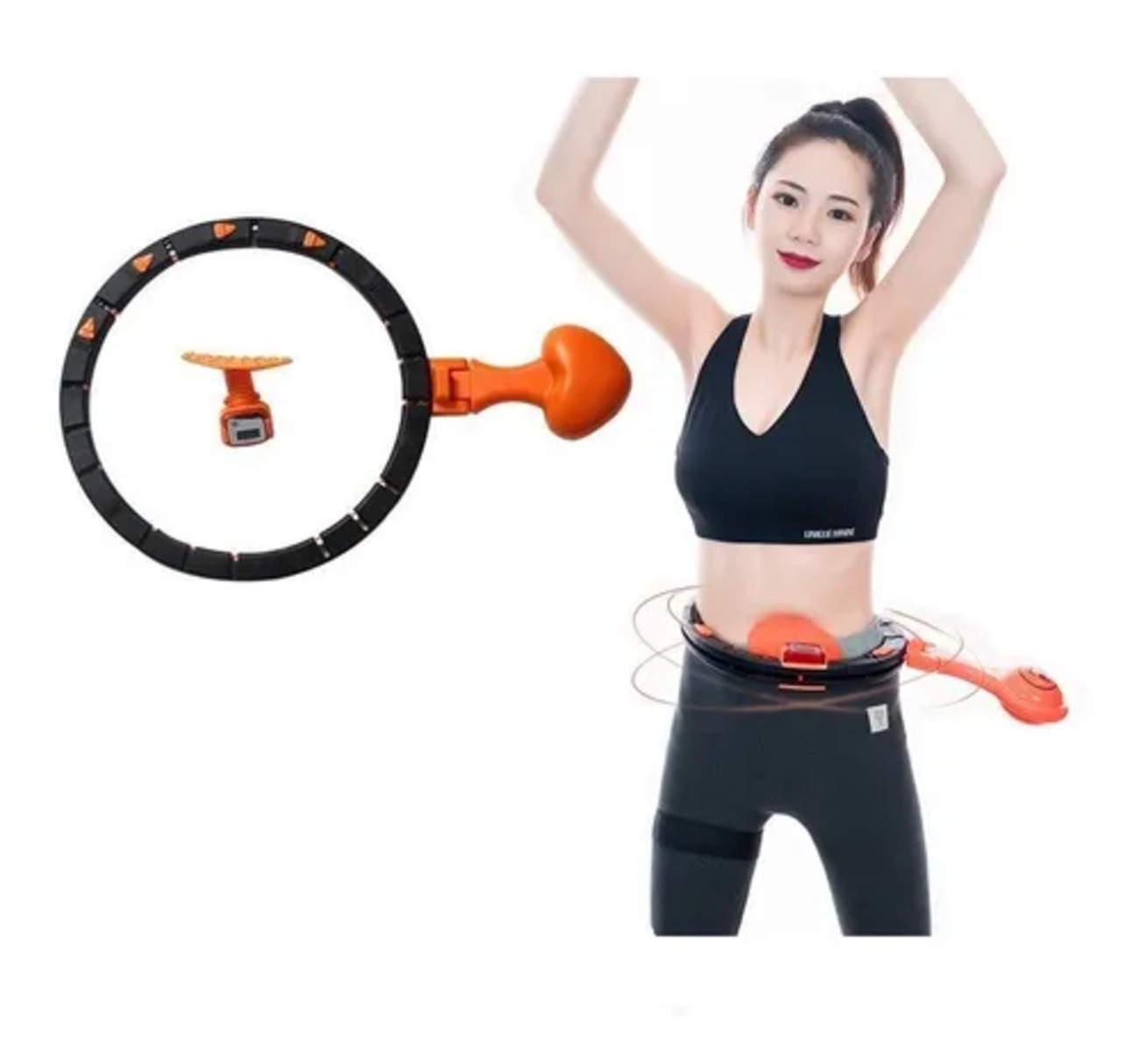 ARO BASKO FITNESS ACERO ABDOMINALES SMART HULA HOOP DIÁMETRO AJUSTABLE - 2