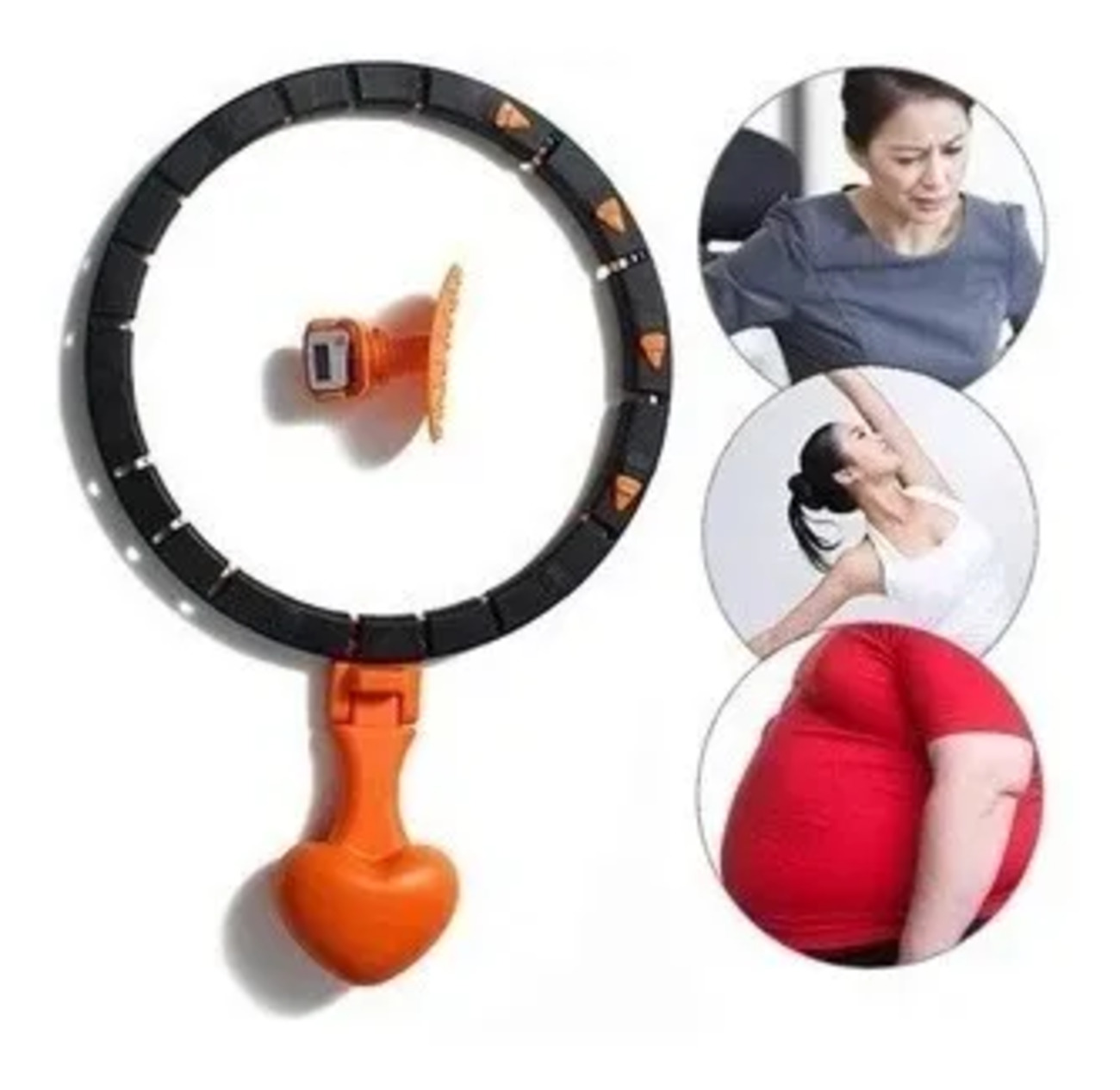 ARO BASKO FITNESS ACERO ABDOMINALES SMART HULA HOOP DIÁMETRO AJUSTABLE - 3