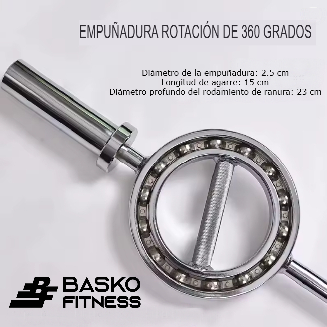 BARRA OLÍMPICA GLASSES BAR 360° - 4