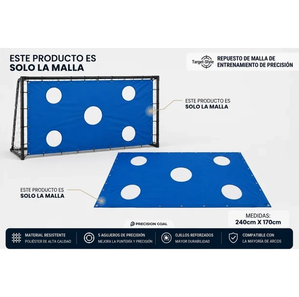 PUNTERIA PARA ARCO FUTBOL 240X170 - 3