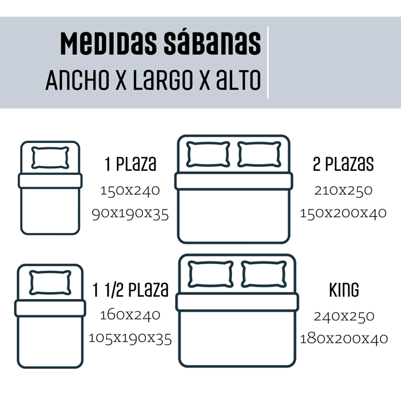 JUEGO DE SABANAS ALGODON 300 HILOS PREMIUM - 4