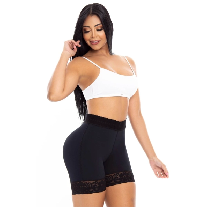 FAJA COLOMBIANA SHORT LEVANTA COLA INVISIBLE CONTROL ABDOMINAL - 1