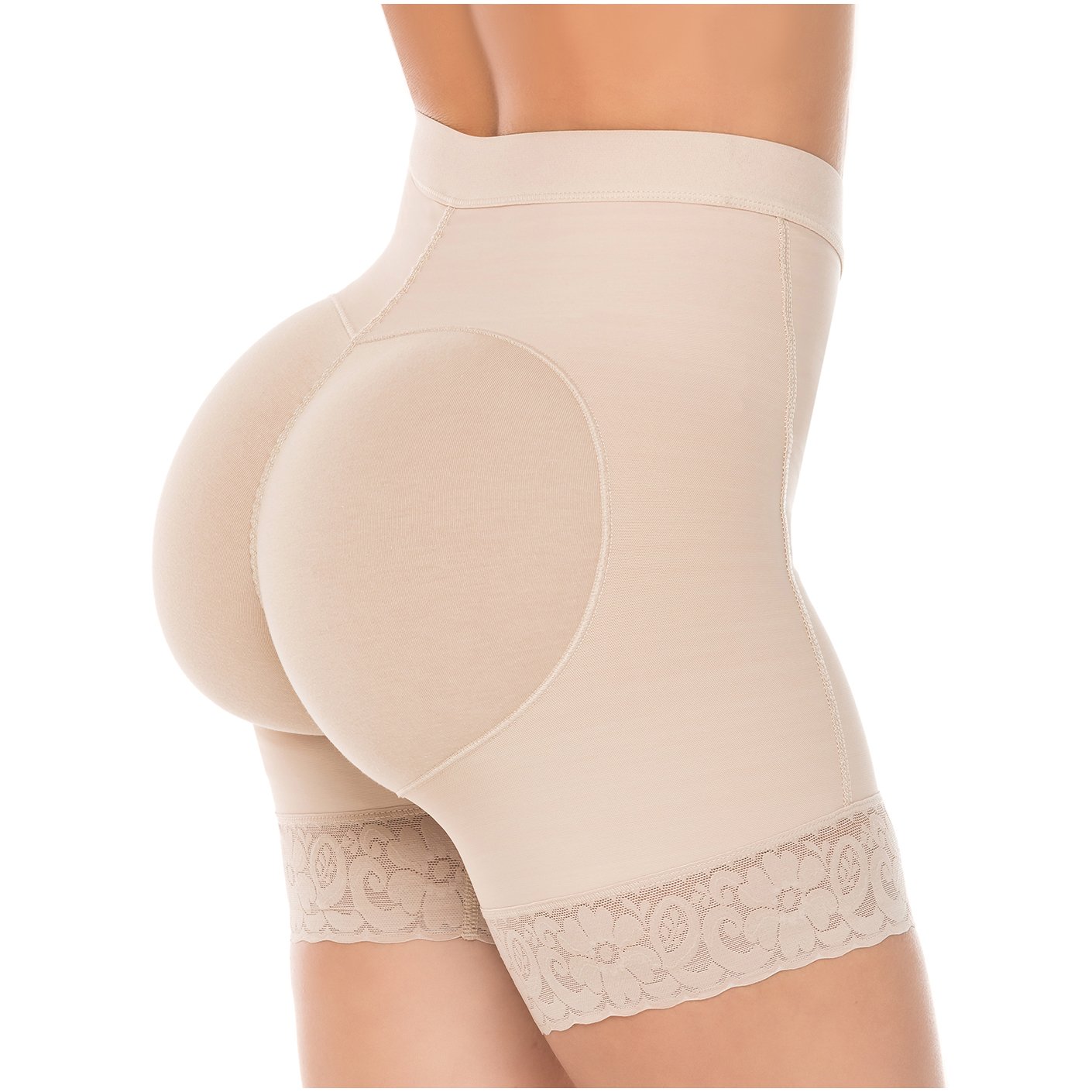 FAJA SHORT LEVANTA COLA TALLE ALTO CONTROL ABDOMINAL - 3