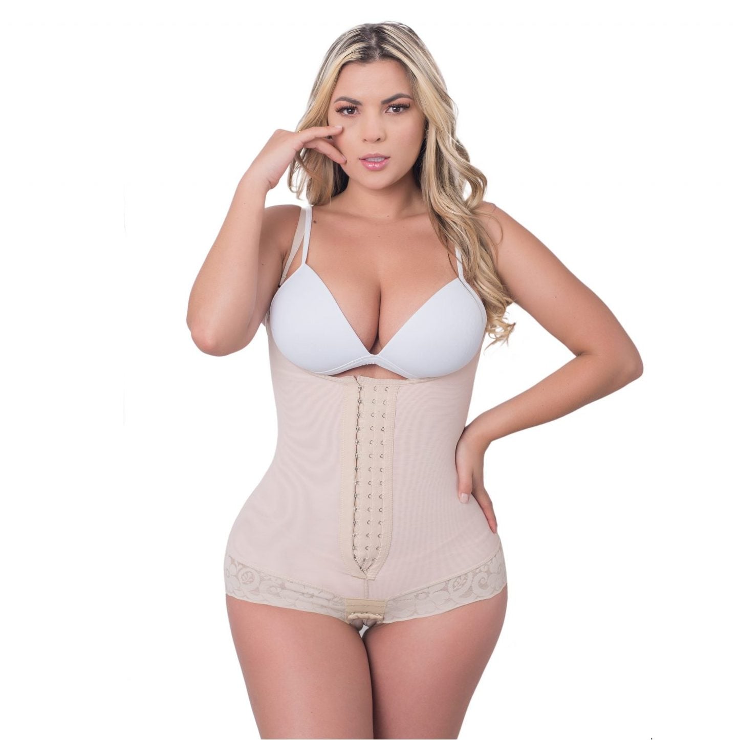 FAJA BODY REDUCTORA COLOMBIANA ALTA COMPRESION 3 HILERAS - 1