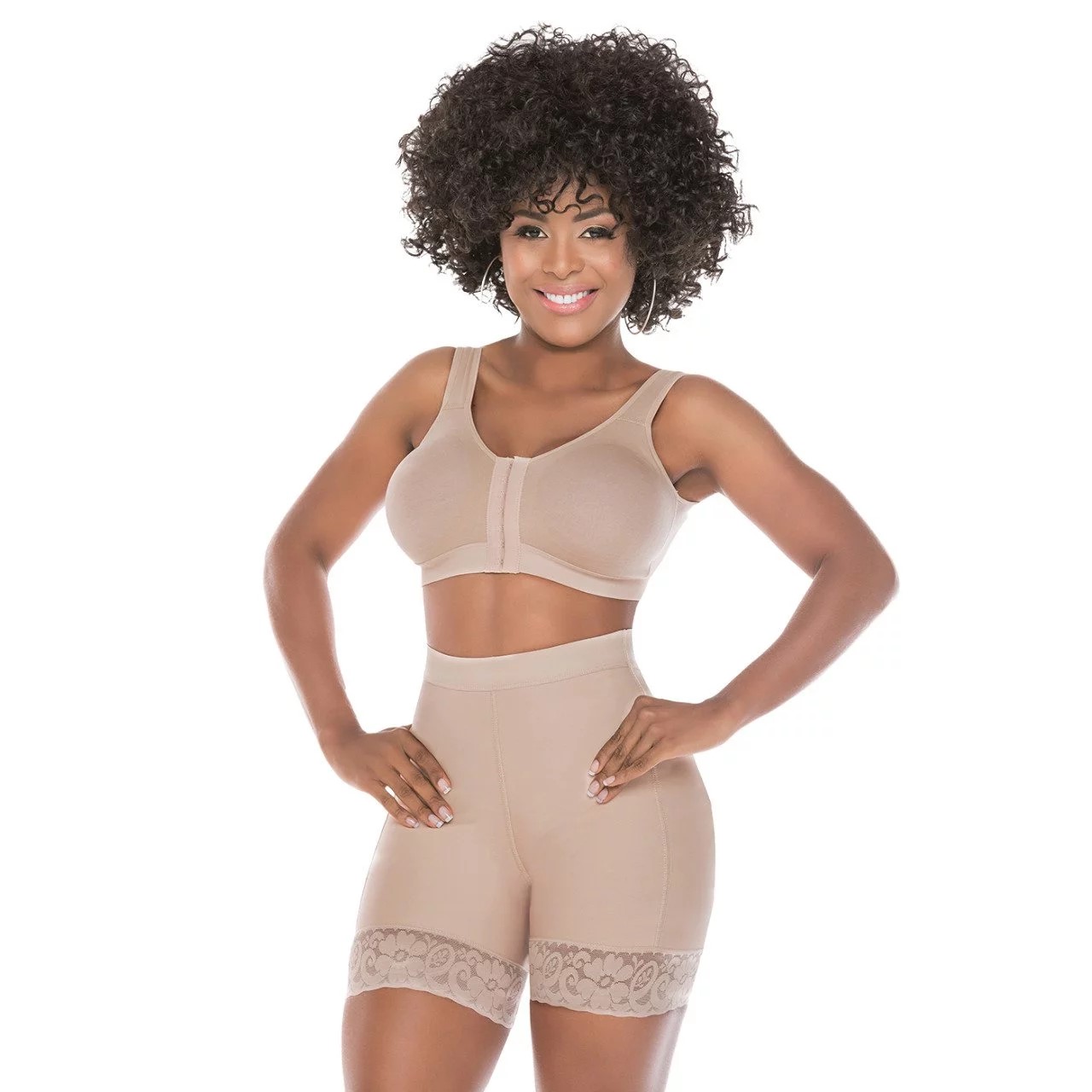 FAJA SHORT LEVANTA COLA ABIERTA CON CONTROL ABDOMINAL - 2