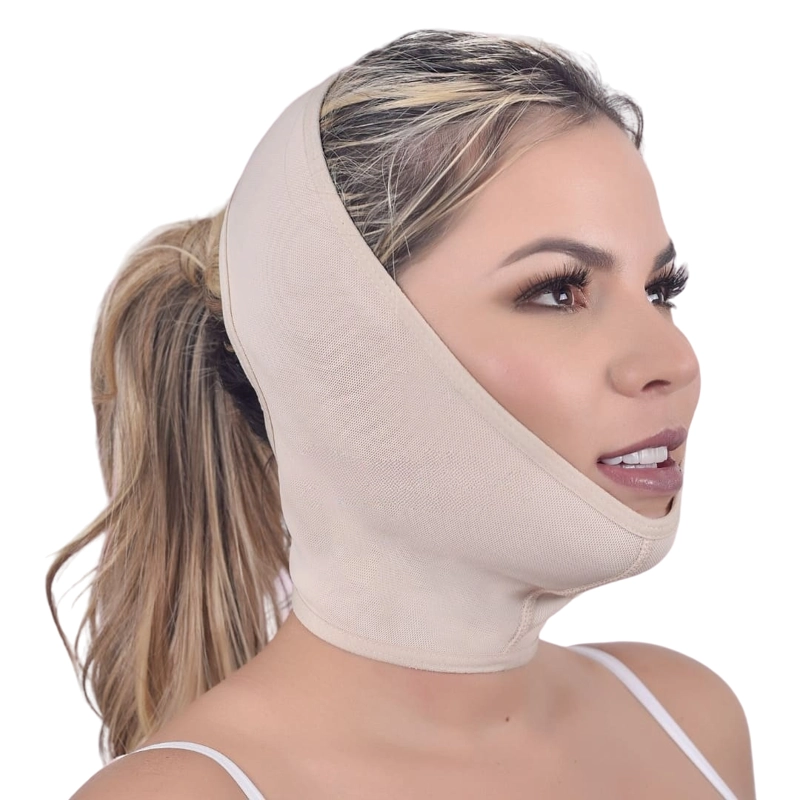 FAJA MENTONERA COLOMBIANA - USO POST QUIRURGICO FACIAL - 1