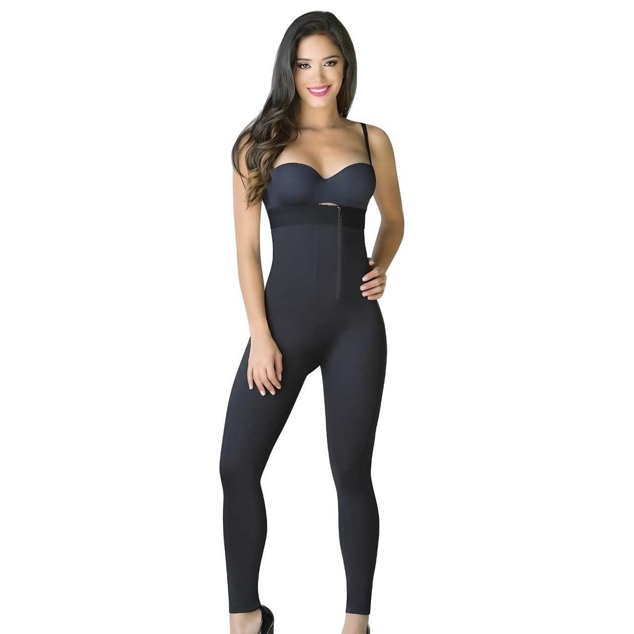 LEGGINS FAJA TIRO ALTO COLOMBIANA ALTA COMPRESION - 1