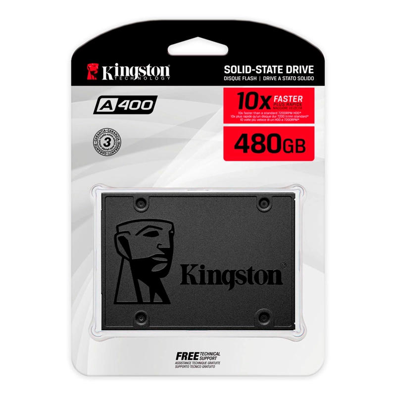 DISCO DURO SSD KINGSTON 480GB A400 | LIFEMAX - 1