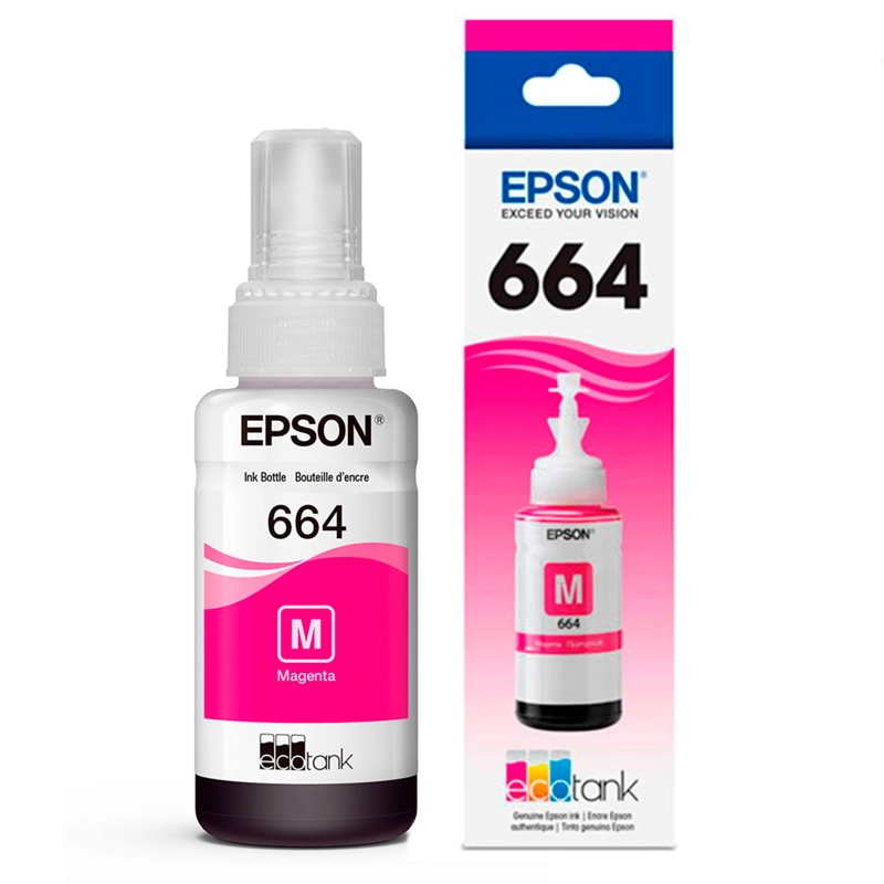 TINTA BOTELLA T664 ECOTANK ORIGINAL NO GENERICA | LIFEMAX