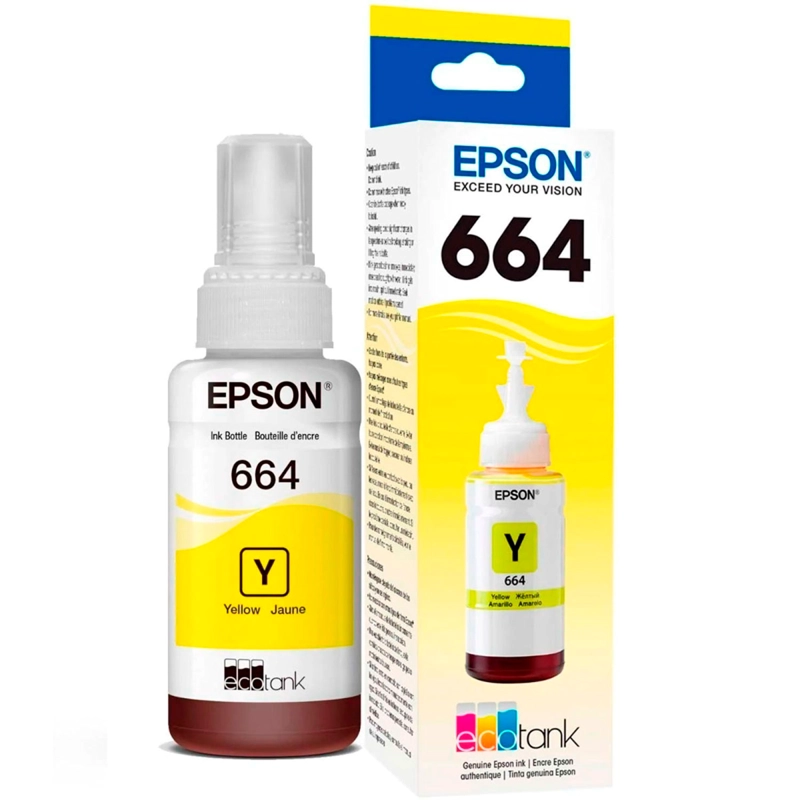 TINTA BOTELLA T664 ECOTANK ORIGINAL NO GENERICA | LIFEMAX - 1