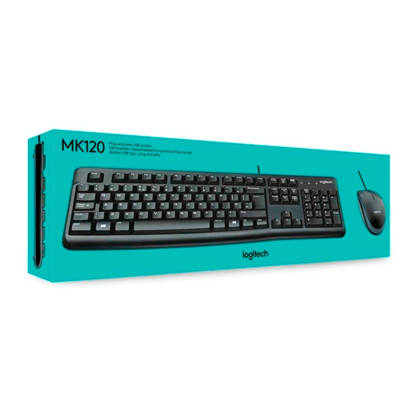KIT TECLADO + MOUSE LOGITECH MK120 ESPAÑOL [920-004428] - 1