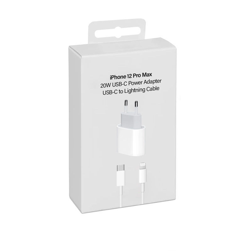 CARGADOR COMPATIBLE CON IPHONE 12 PRO MAX 20W + CABLE - 9