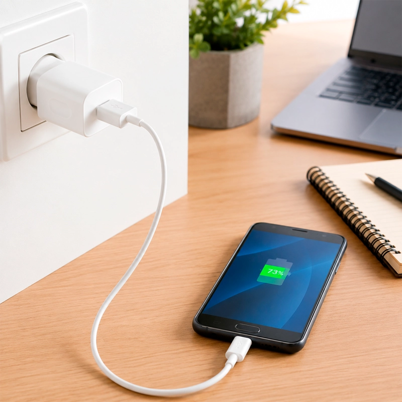CARGADOR PARA HUAWEI 22.5W CARGA RAPIDA V8 MICRO USB A USB - 5