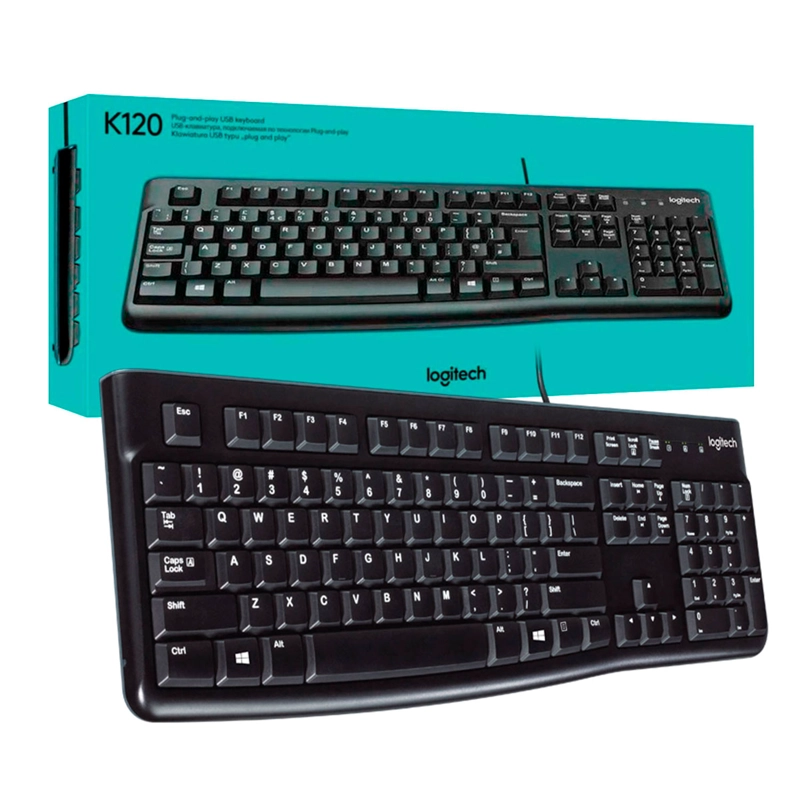 TECLADO ALAMBRICO LOGITECH K120 USB ESPAÑOL [ 920-004422 ] - 2