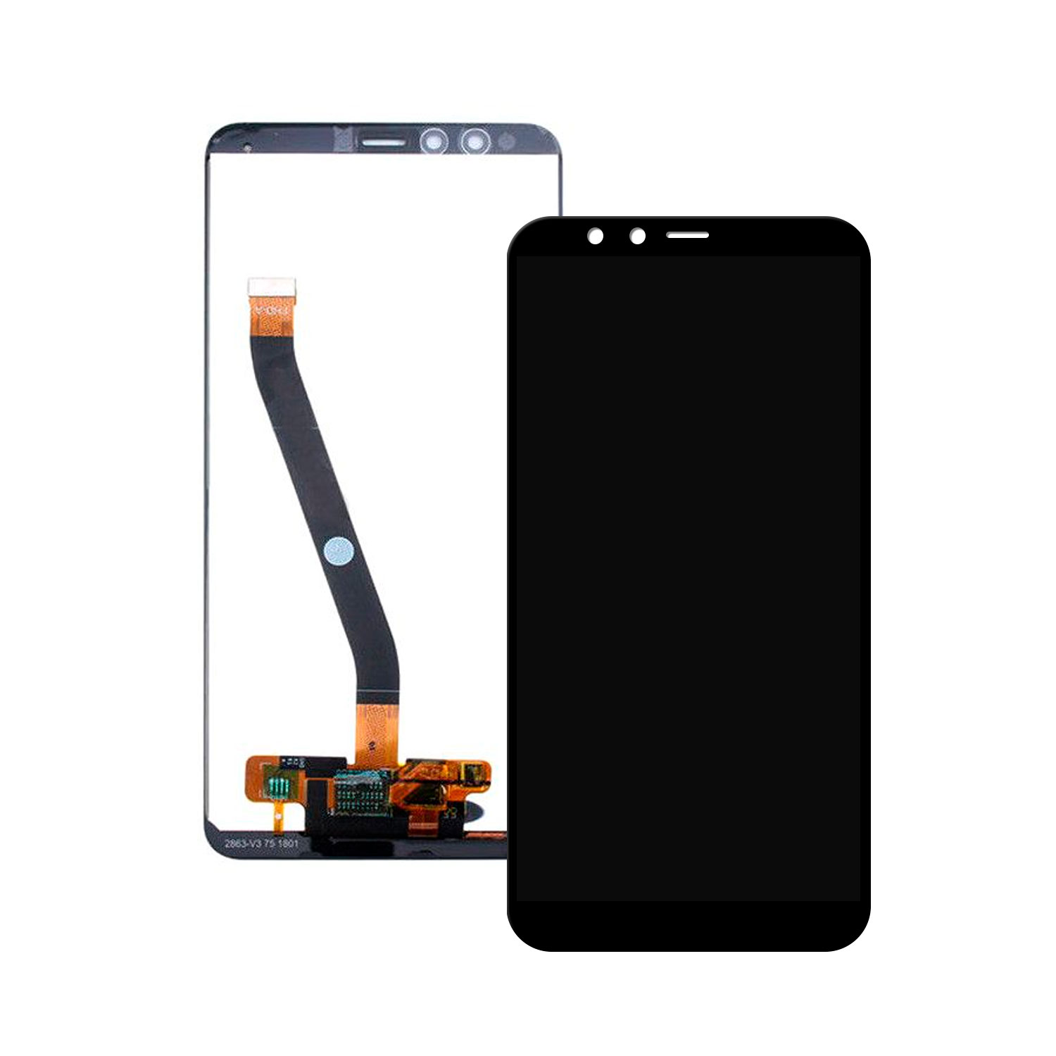 Dipos Pellicola Protettiva Per Huawei Y6 (2018) - 2 Pezzi, Crystal Clear, Taglio Laser. Made In Germany, Anti-graffio E Anti-bolle.