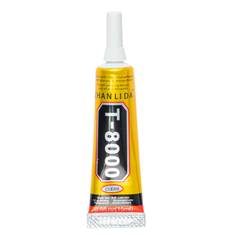 PEGAMENTO ADHESIVO T8000 15ML PANTALLAS BATERIAS | LIFEMAX - 1