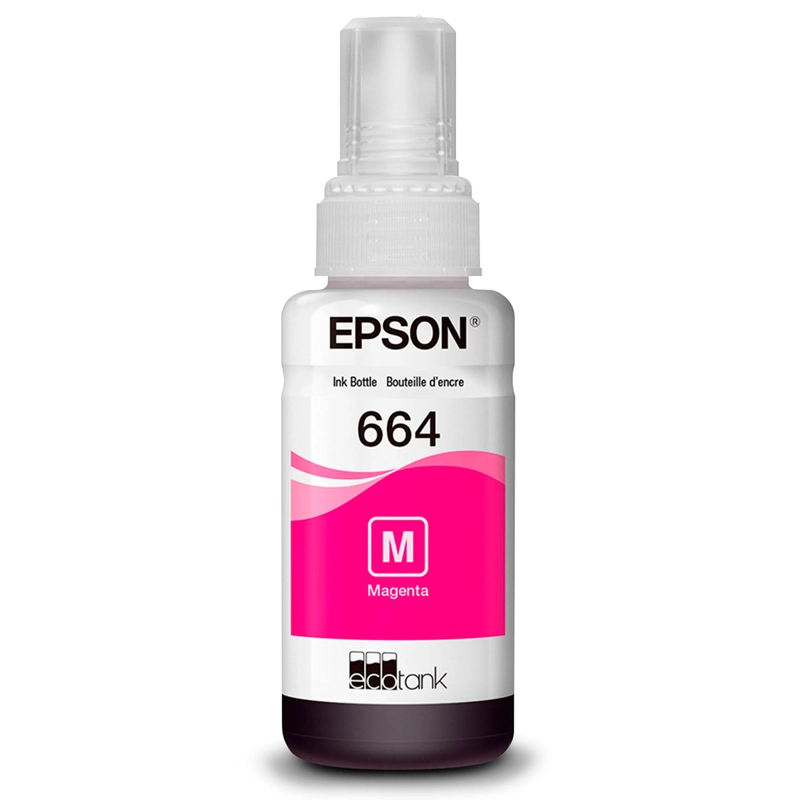 PACK 4 BOTELLAS DE TINTAS ECOTANK T664 ORIGINAL L380 L1300 - 3