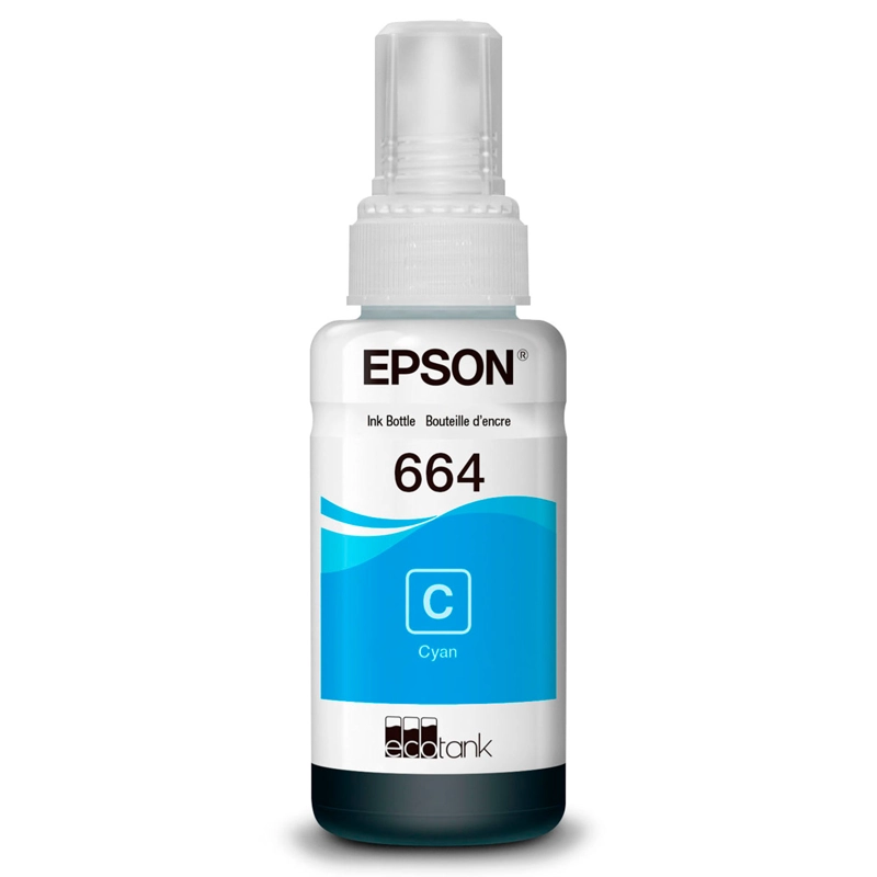 PACK 4 BOTELLAS DE TINTAS ECOTANK T664 ORIGINAL L380 L1300 - 4