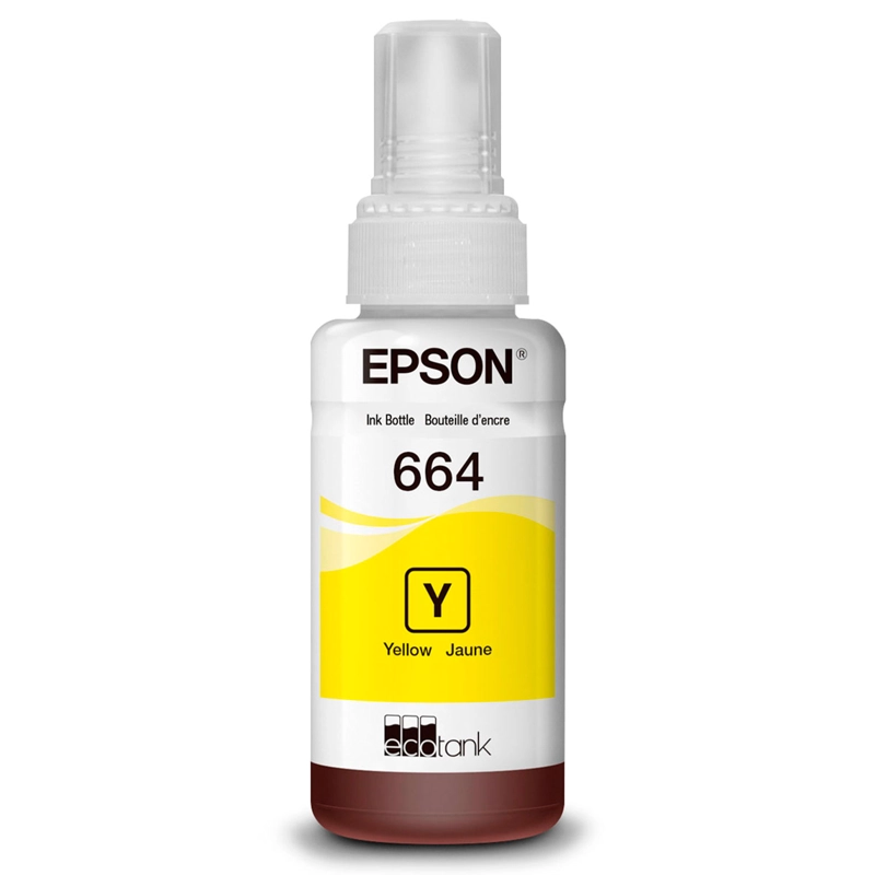 PACK 4 BOTELLAS DE TINTAS ECOTANK T664 ORIGINAL L380 L1300 - 5