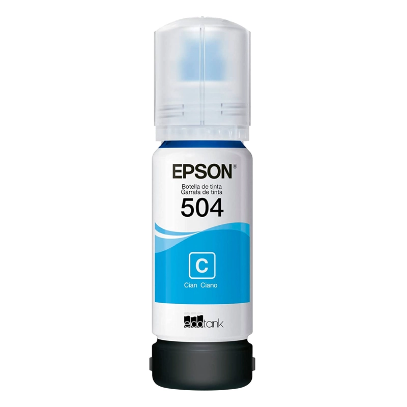TINTA BOTELLA EPSON T504 70ML ECOTANK CYAN C13T03N22A - 1