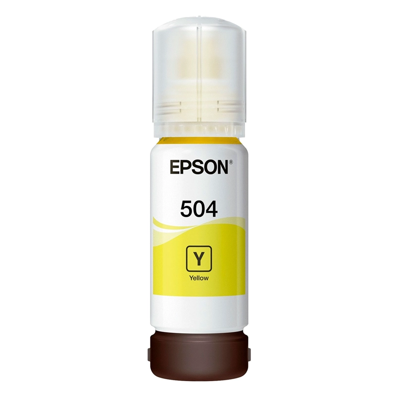 TINTA BOTELLA EPSON T504 70ML ECOTANK AMARILLO C13T03N42A - 1