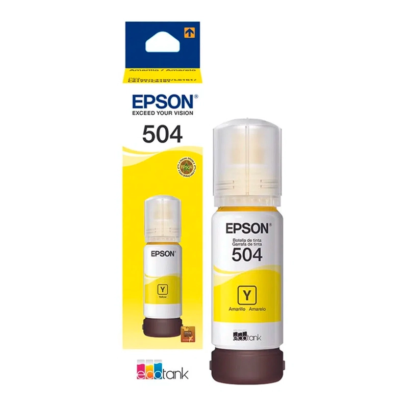 TINTA BOTELLA EPSON T504 70ML ECOTANK AMARILLO C13T03N42A - 2