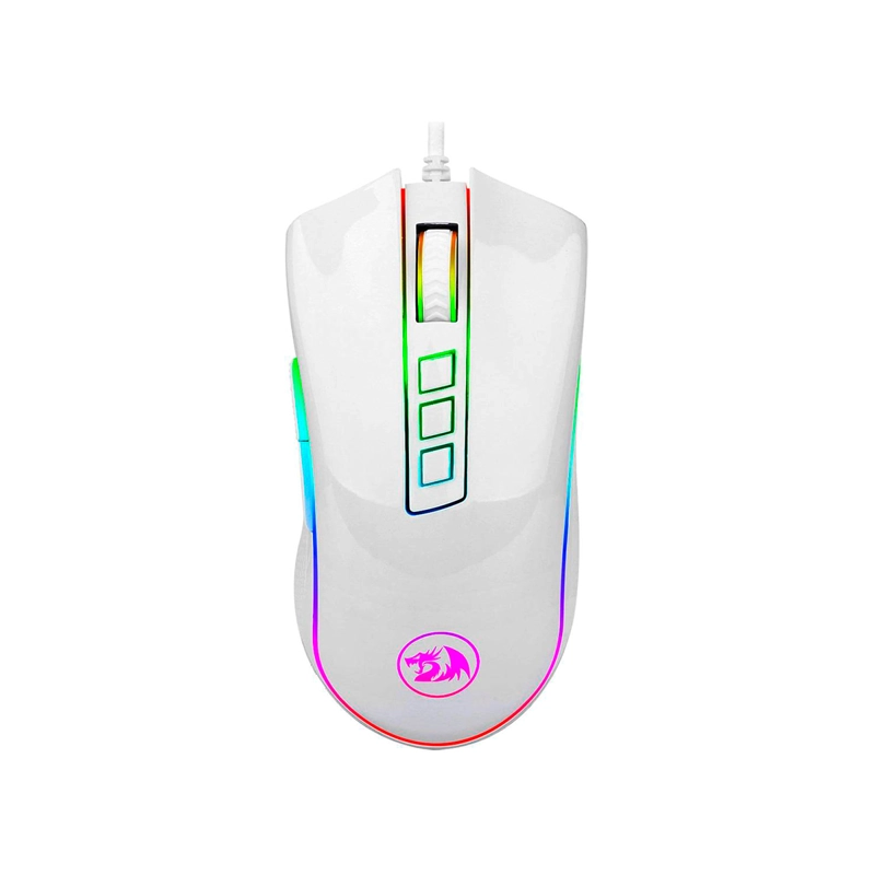 MOUSE GAMER REDRAGON COBRA 8 BOTONES 10000DPI RGB [ M711W ] - 1