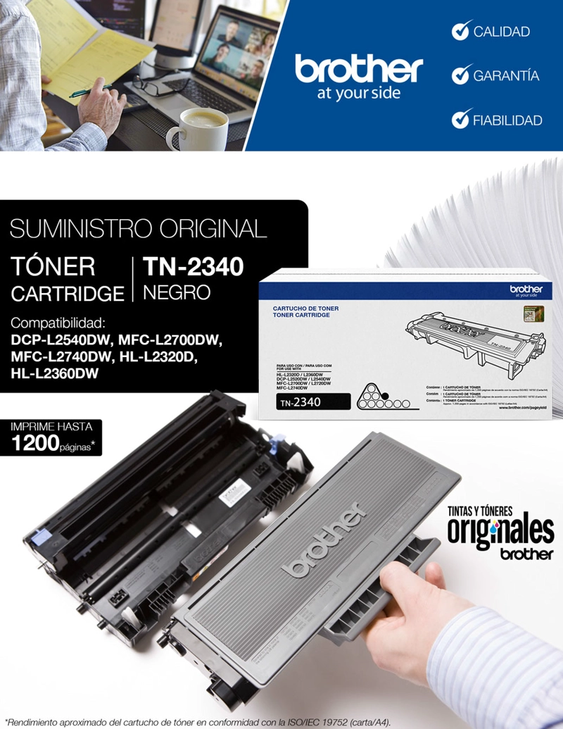 TONER BROTHER TN-2340 ORIGINAL HL-L2320D HL-L2360DW DCPL2540 - 5