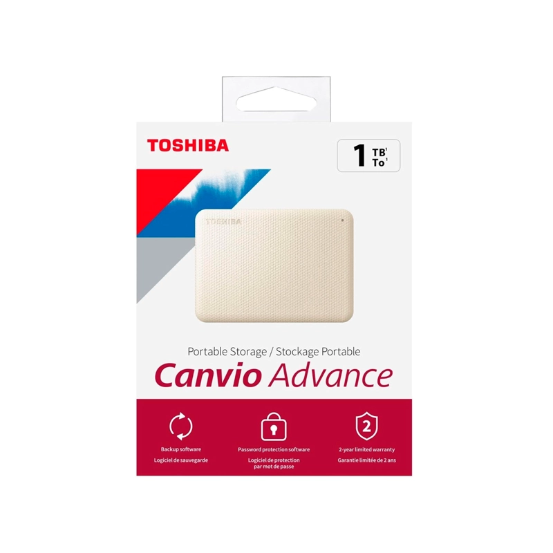 DISCO DURO EXTERNO TOSHIBA 1TB 2.5' CANVIO ADVANCE USB 3.2 - 8
