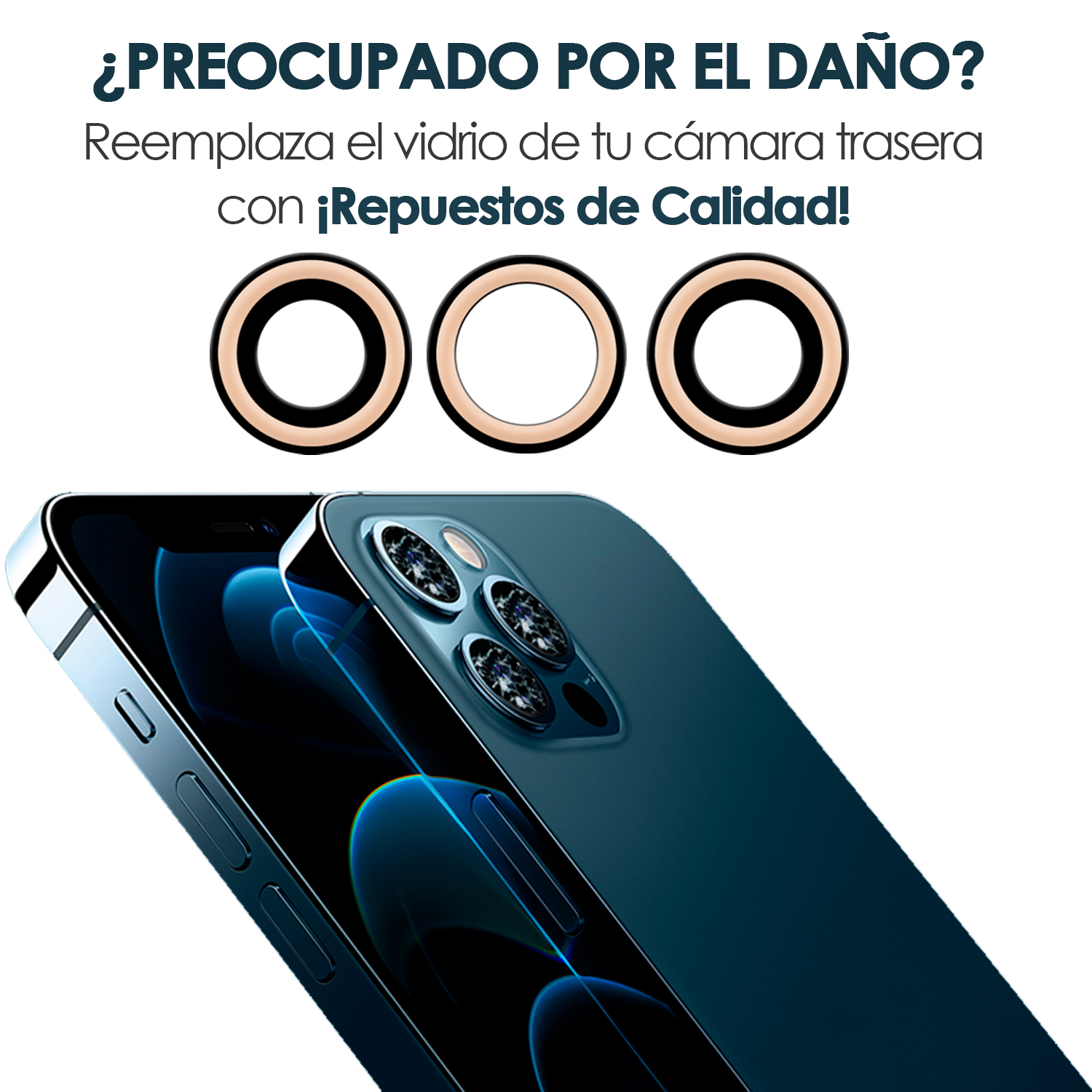 Kit Reparación Adhesivo Herramientas Lente De Cámara Trasera