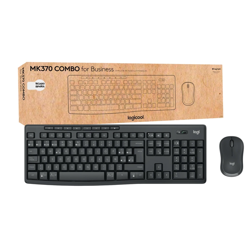 KIT TECLADO Y MOUSE INALAMBRICO LOGITECH MK370 FOR BUSSINESS - 1