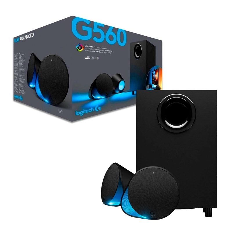 PARLANTES Y SUBWOOFER LOGITECH G560 LIGHTSYNC PC GAMING 2.1 - 1