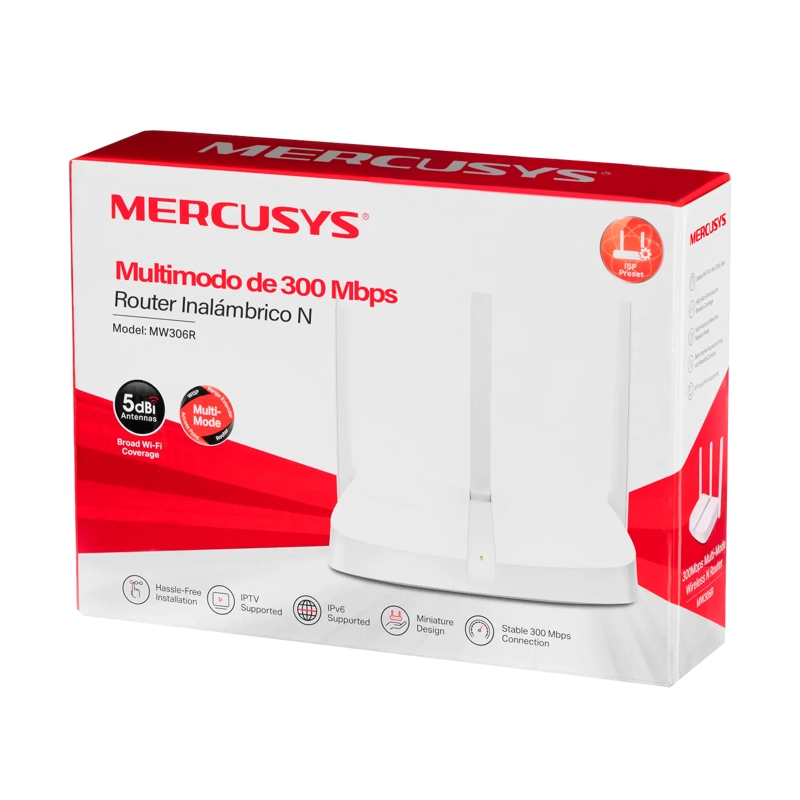 ROUTER INALAMBRICO N MERCUSYS MW306R 4 MODOS EN 1 300MBPS - 6