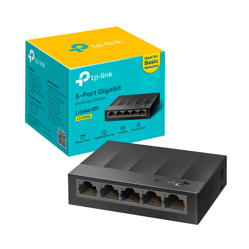 SWITCH TP-LINK LITEWAVE LS1005G 5-PORT RJ45 10/100/1000MBPS - 1