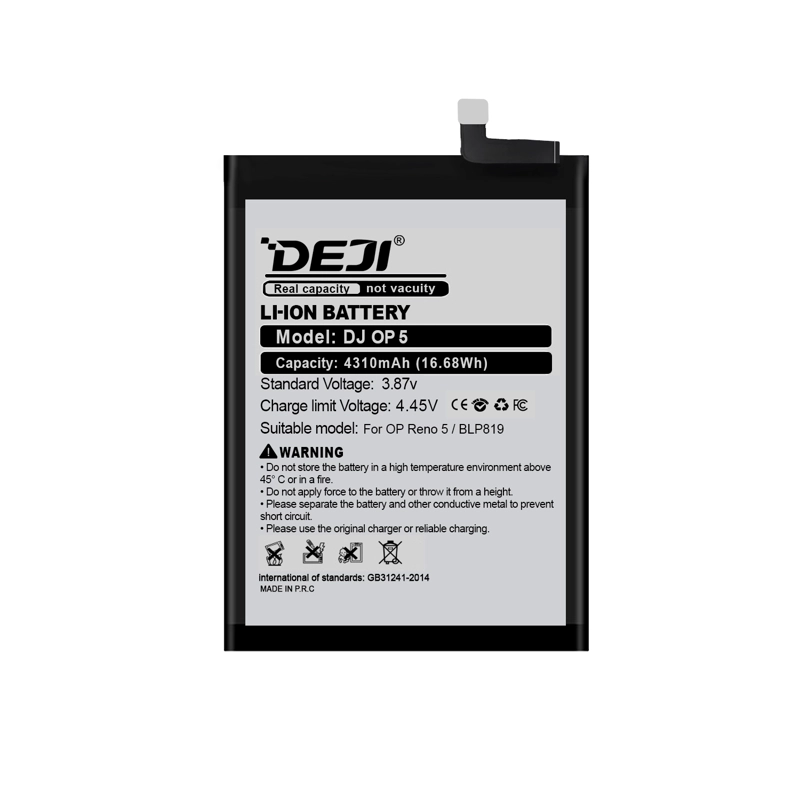BATERIA PARA OPPO RENO 5/5 LITE/5Z DEJI IC ORIGINAL 4310MAH - 2