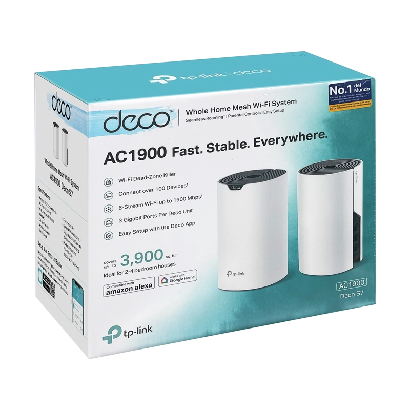 SISTEMA WIFI MESH TP-LINK DECO S7 AC1900 X2 NODO DOBLE BANDA - 4