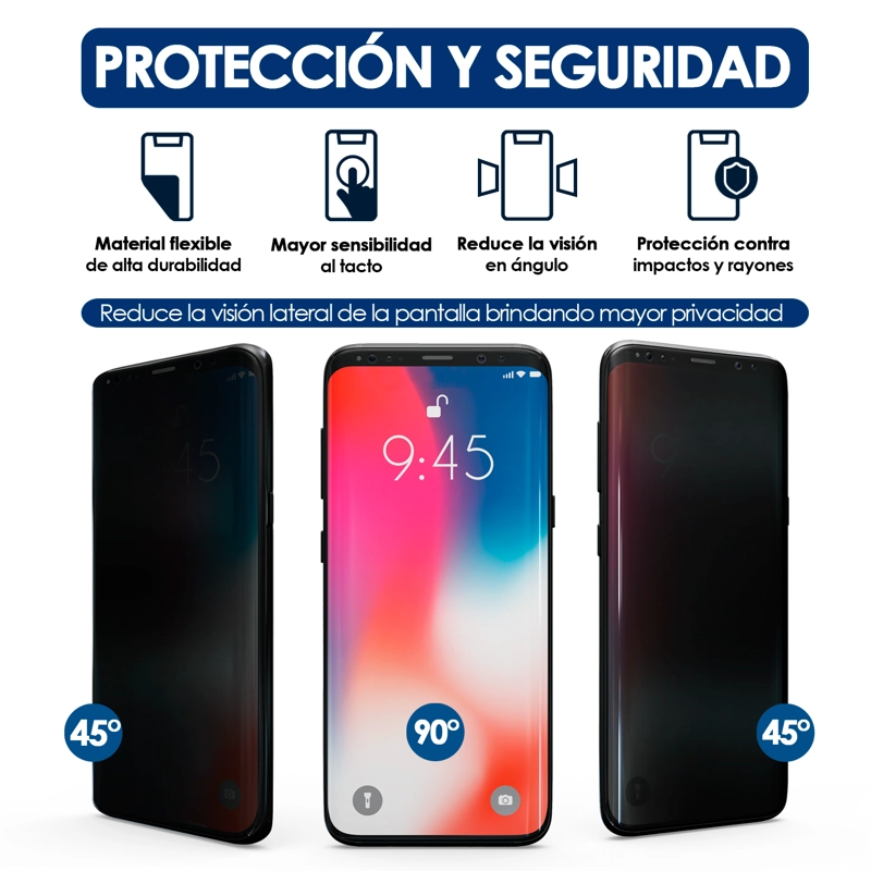 PACK 50 LAMINAS HYDROGEL HAXLY PRIVACY ANTIESPIA 180*120MM - 4