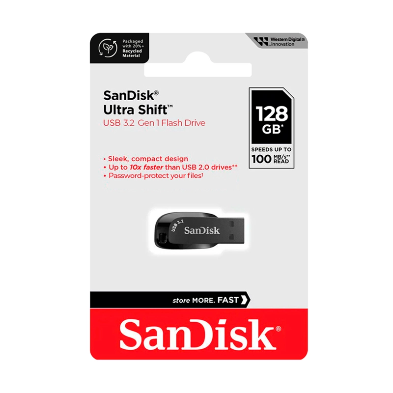 PENDRIVE SANDISK USB 128GB ULTRA SHIFT 100MB/S MAC WINDOWS - 5