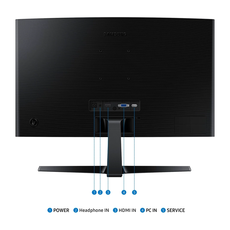 MONITOR CURVO SAMSUNG ESSENTIAL S3 24IN FHD 100HZ 4MS VESA - 5