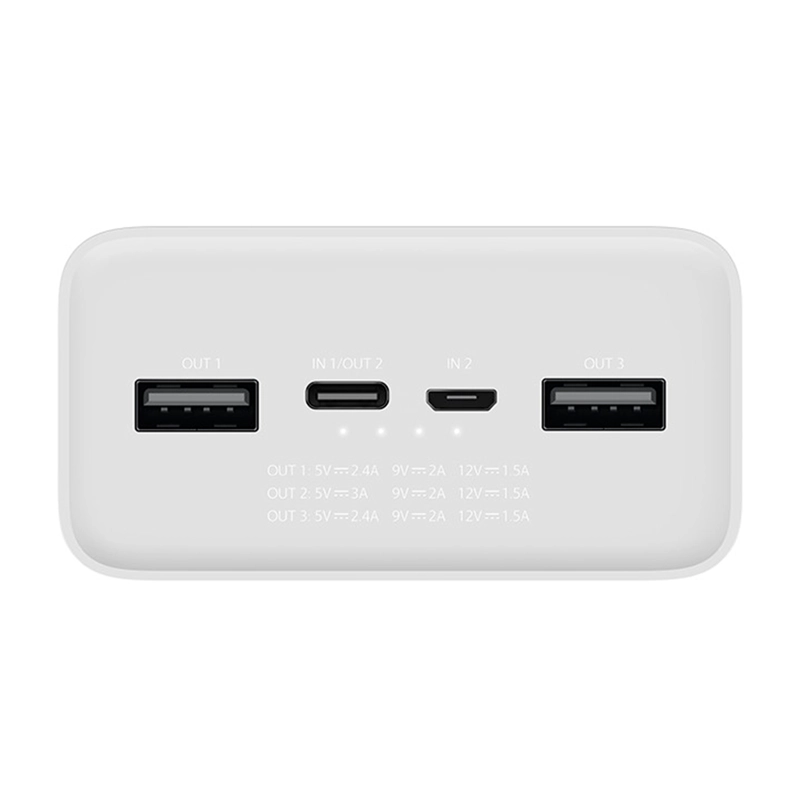 CARGADOR PORTATIL BATERIA XIAOMI MI POWER BANK 30000MAH 24W - 3