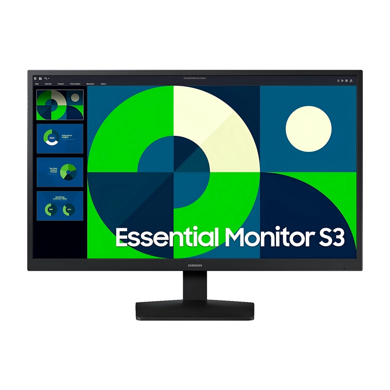 MONITOR PLANO SAMSUNG ESSENTIAL S3 24IN FHD 100HZ 5MS HDMI - 1