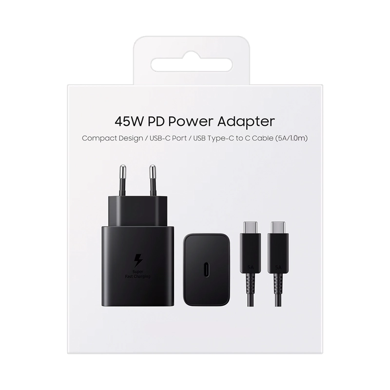 CARGADOR COMPATIBLE CON SAMSUNG 45W CABLE USB-C A USB-C 1M - 5