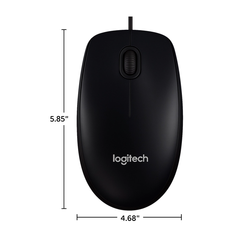 MOUSE ALAMBRICO USB OPTICO LOGITECH M90 SENSOR 1000DPI - 5