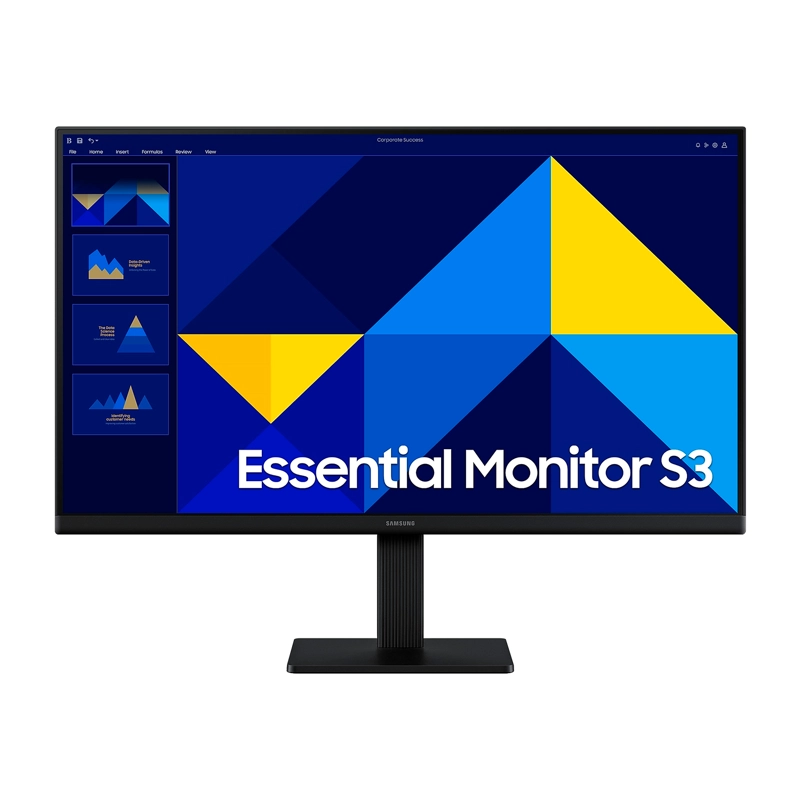 MONITOR SAMSUNG ESSENTIAL S3 PLANO 24IN FHD 100HZ 5MS HDMI - 1