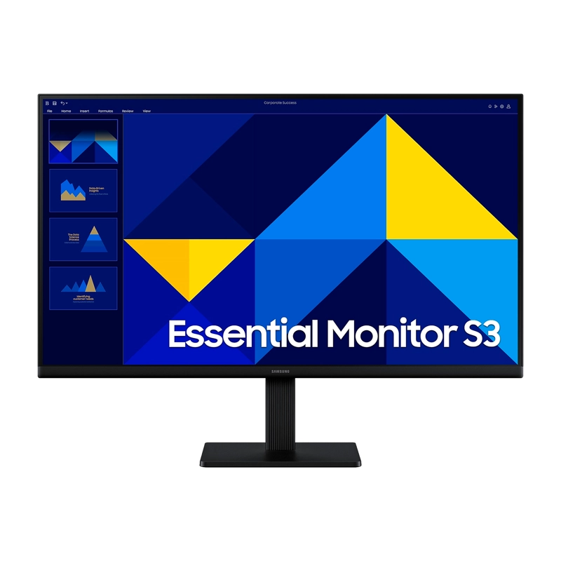 MONITOR SAMSUNG PLANO 27 ESSENTIAL S3 FHD 100HZ HDMI 5MS - 1