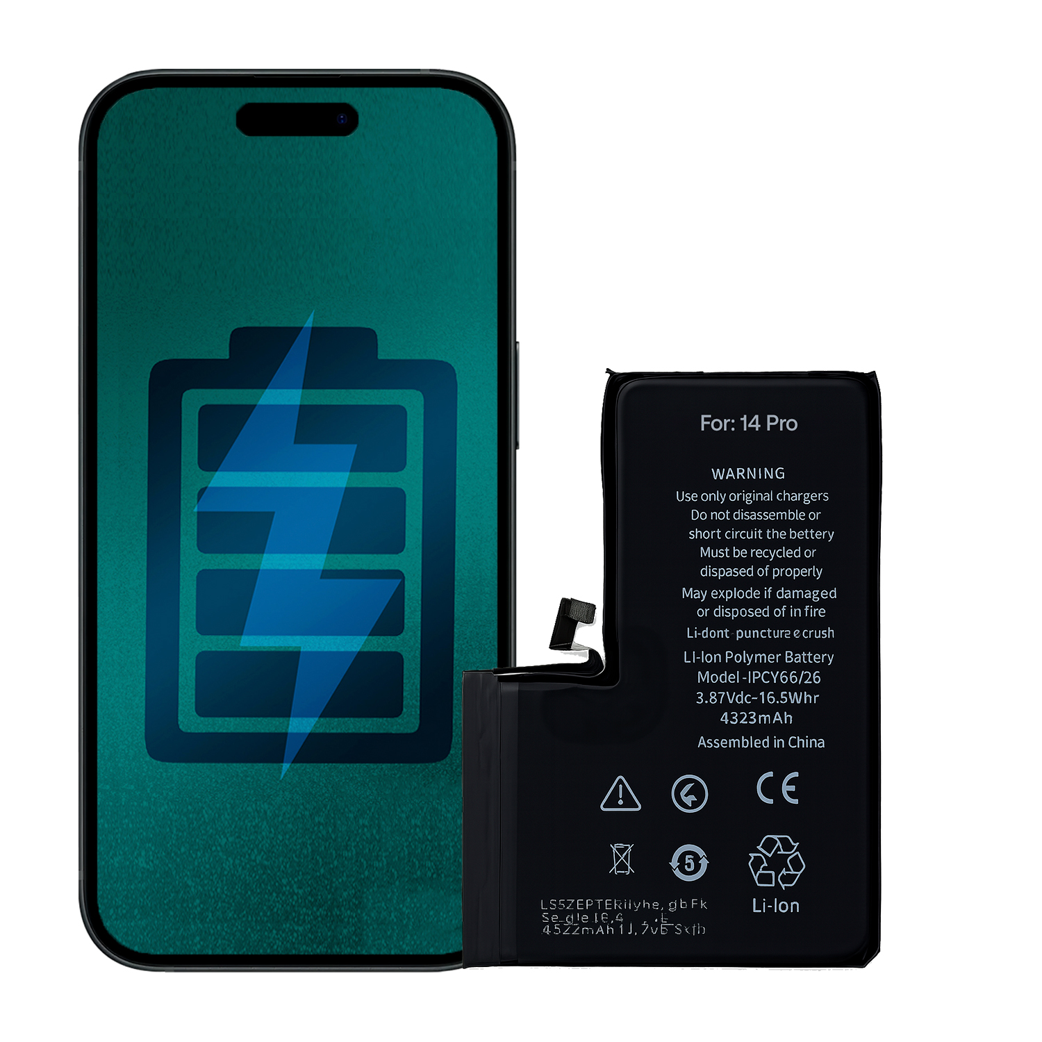BATERIA COMPATIBLE CON IPHONE 14 PRO CAPACIDAD 3200 MAH