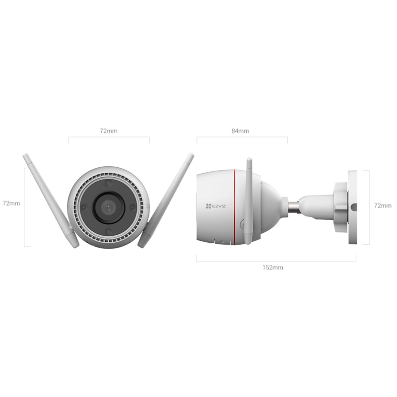 CAMARA WIFI IP EZVIZ H3C 2K PLUS COLORVU EXTERIOR IP67 - 4