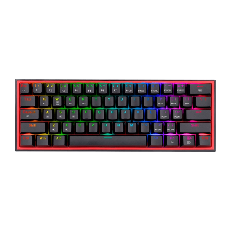 TECLADO GAMER INALAMBRICO REDRAGON FIZZ PRO K616 RGB ESPAÑOL - 1