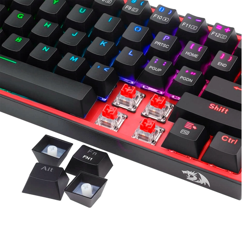 TECLADO GAMER INALAMBRICO REDRAGON FIZZ PRO K616 RGB ESPAÑOL - 4