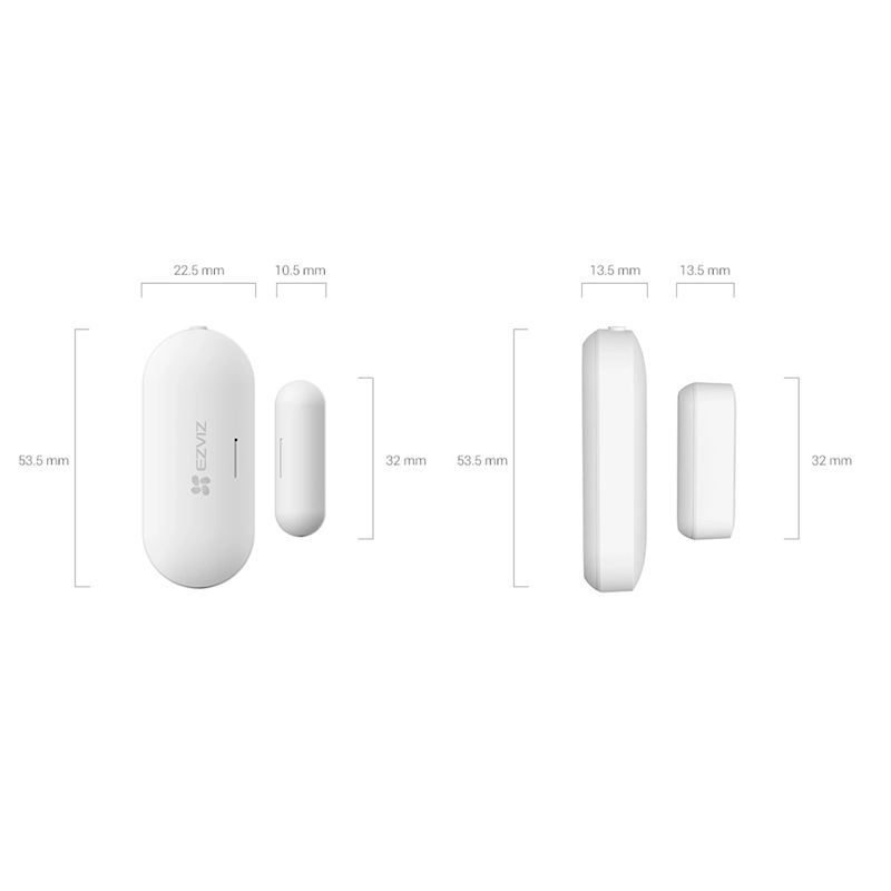 SENSOR MAGNETICO EZVIZ PUERTAS Y VENTANAS T2C CON ALARMA - 3